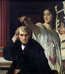 صورة الملحن الإيطالي Cherubini (1760-1842) ومتحف الشعر الغنائي ، 1842
